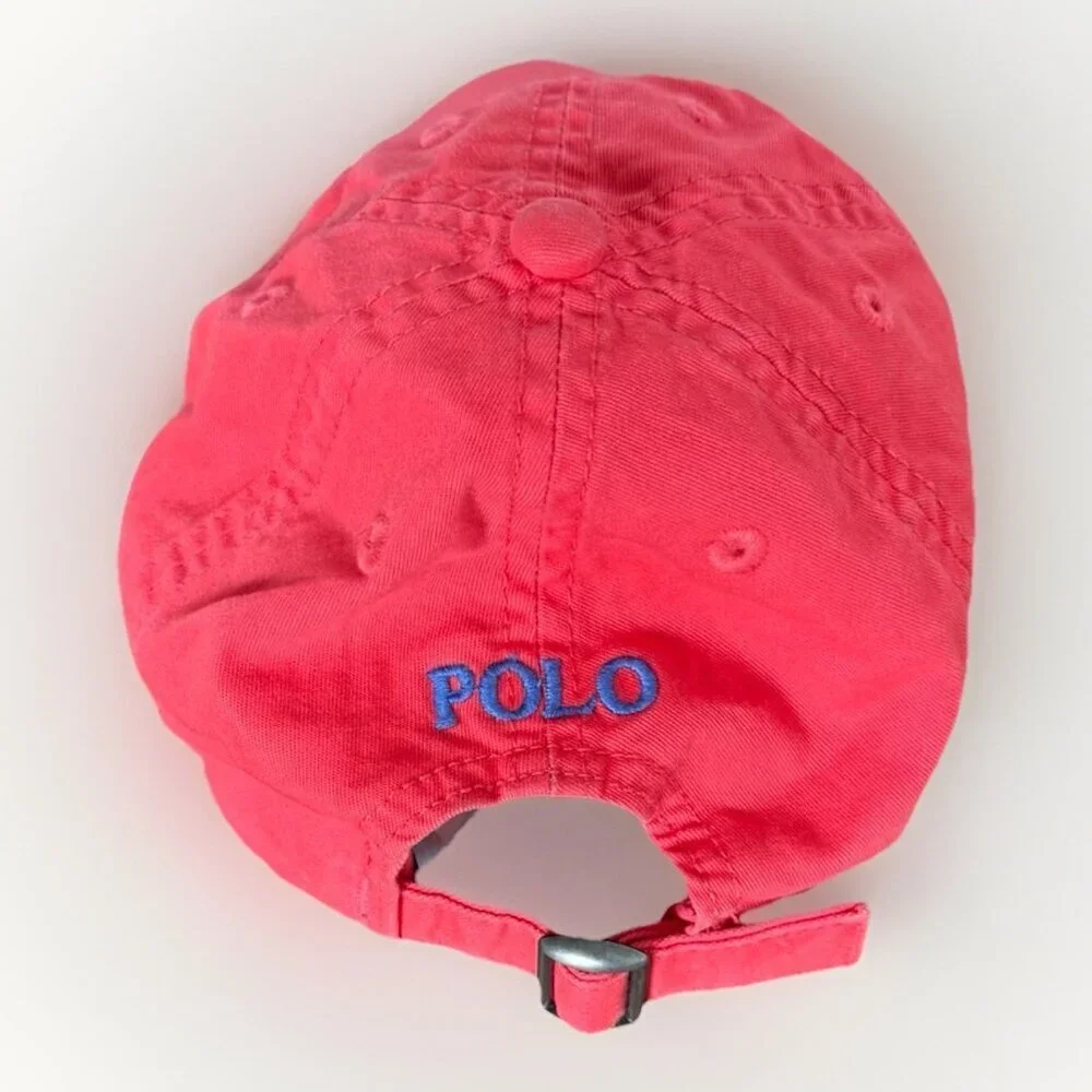 Polo Ralph Lauren‎ Red And Blue Hat Toddler One Size 4-7 Pony Preppy Classic
